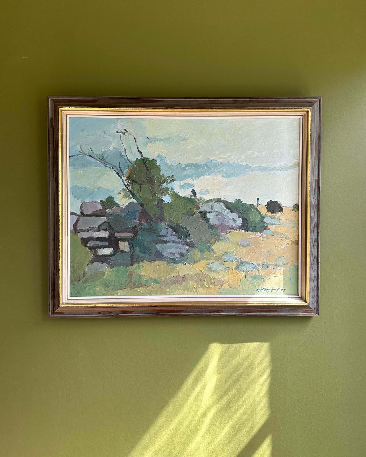 "Gärdesgård"  Original Oil Painting On Canvas