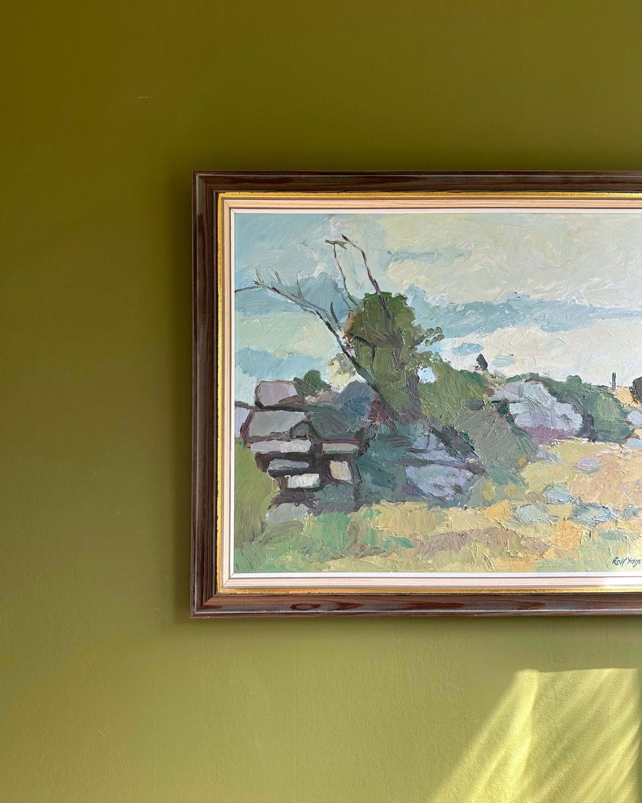 "Gärdesgård"  Original Oil Painting On Canvas photo for sale
