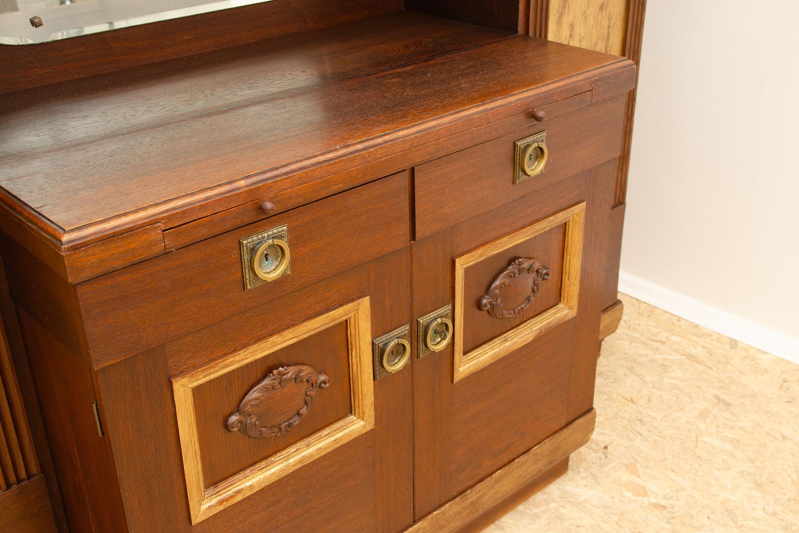 photo furniture Groot Art Nouveau Dressoir, 1915, Oostenrijk Hongarije