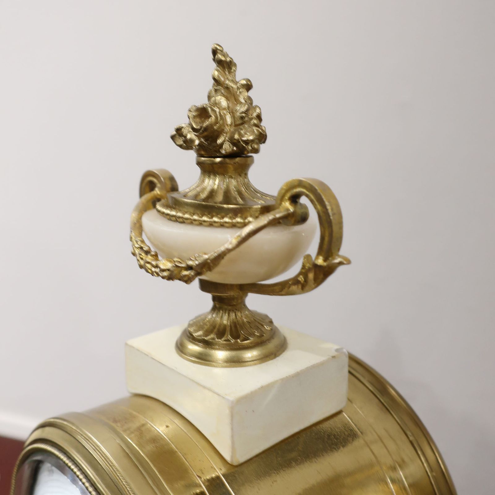 French Marble And Bronze Gilt Mantel Clock photo buy