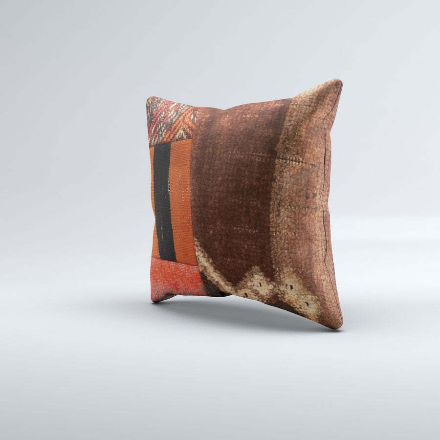 Carpet Cushion Cover, Pillow Case 40x40 Cm Turkish Kilim, Handmade 40912 photo furniture