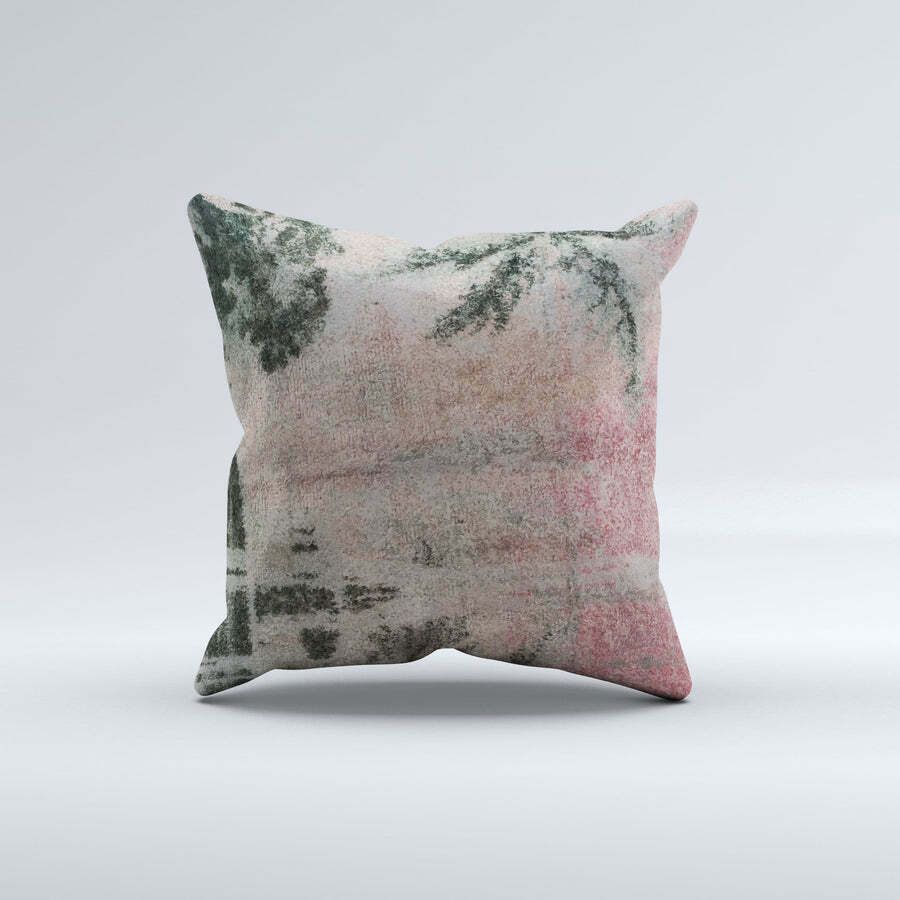 Carpet Cushion Cover, Pillow Case 40x40 Cm Turkish Kilim, Handmade 40929