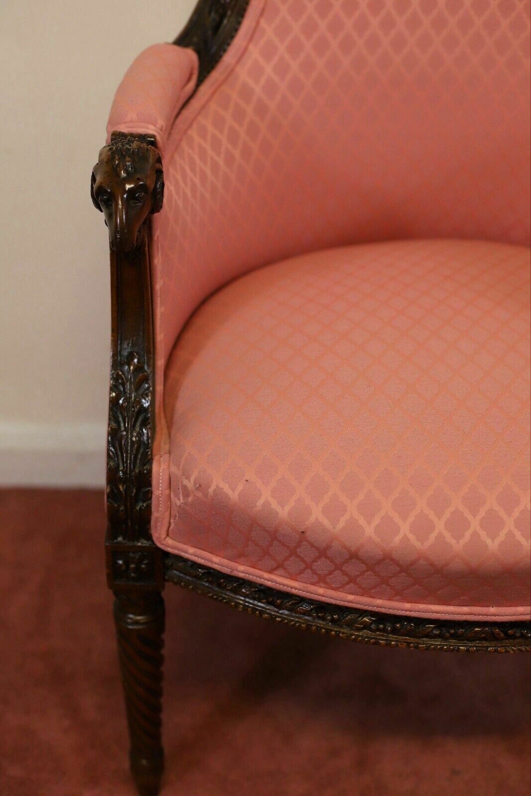 Lovely Pair Of Louis XVI Style Fauteuil And Stoll photo vintage