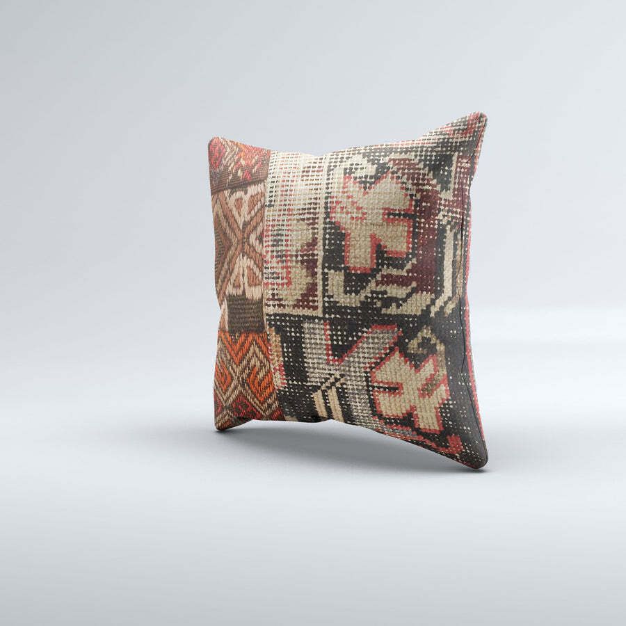 Carpet Cushion Cover, Pillow Case 40x40 Cm Turkish Kilim, Handmade 40919 photo furniture