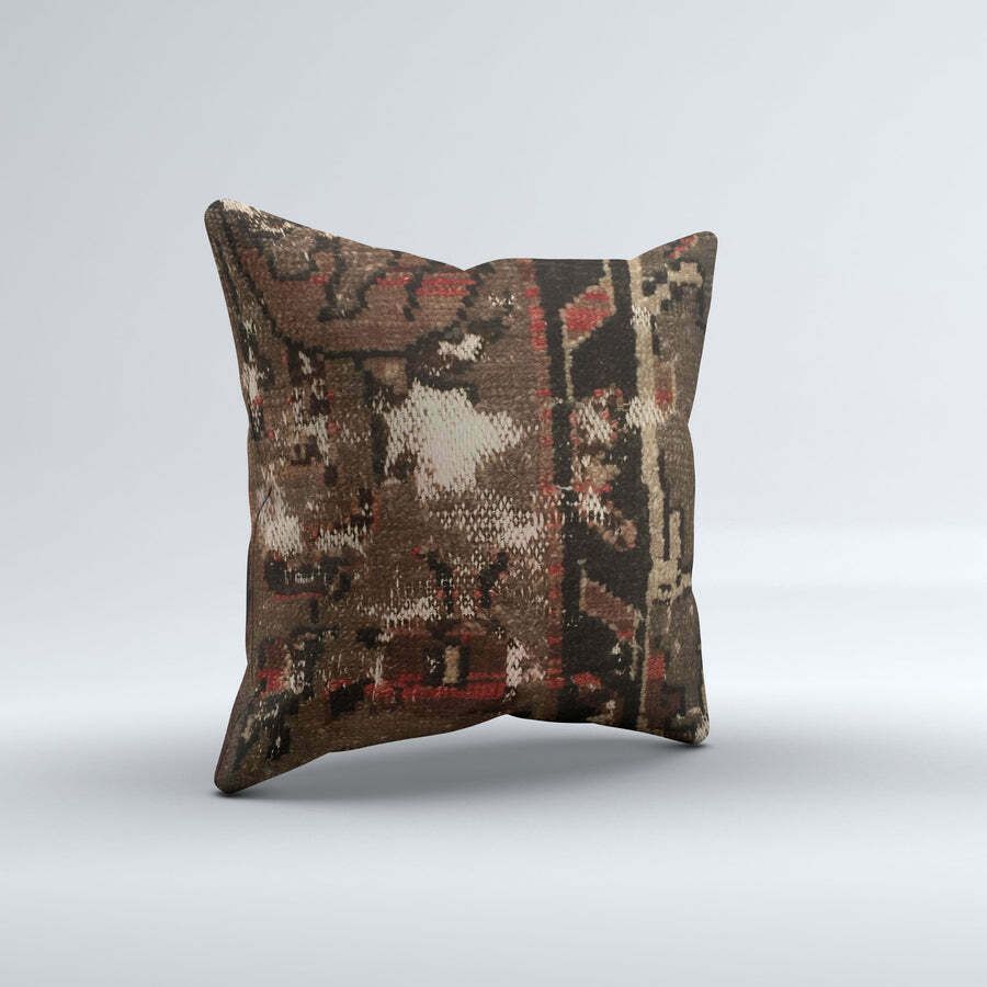 Carpet Cushion Cover, Pillow Case 40x40 Cm Turkish Kilim, Handmade 40932 photo for sale