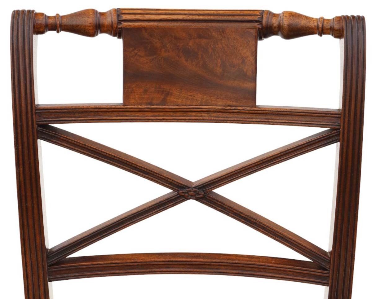 Antique Fine Quality Set Of 6 19th Century Mahogany Dining Chairs In The Manner Of Gillows photo 2495.0
