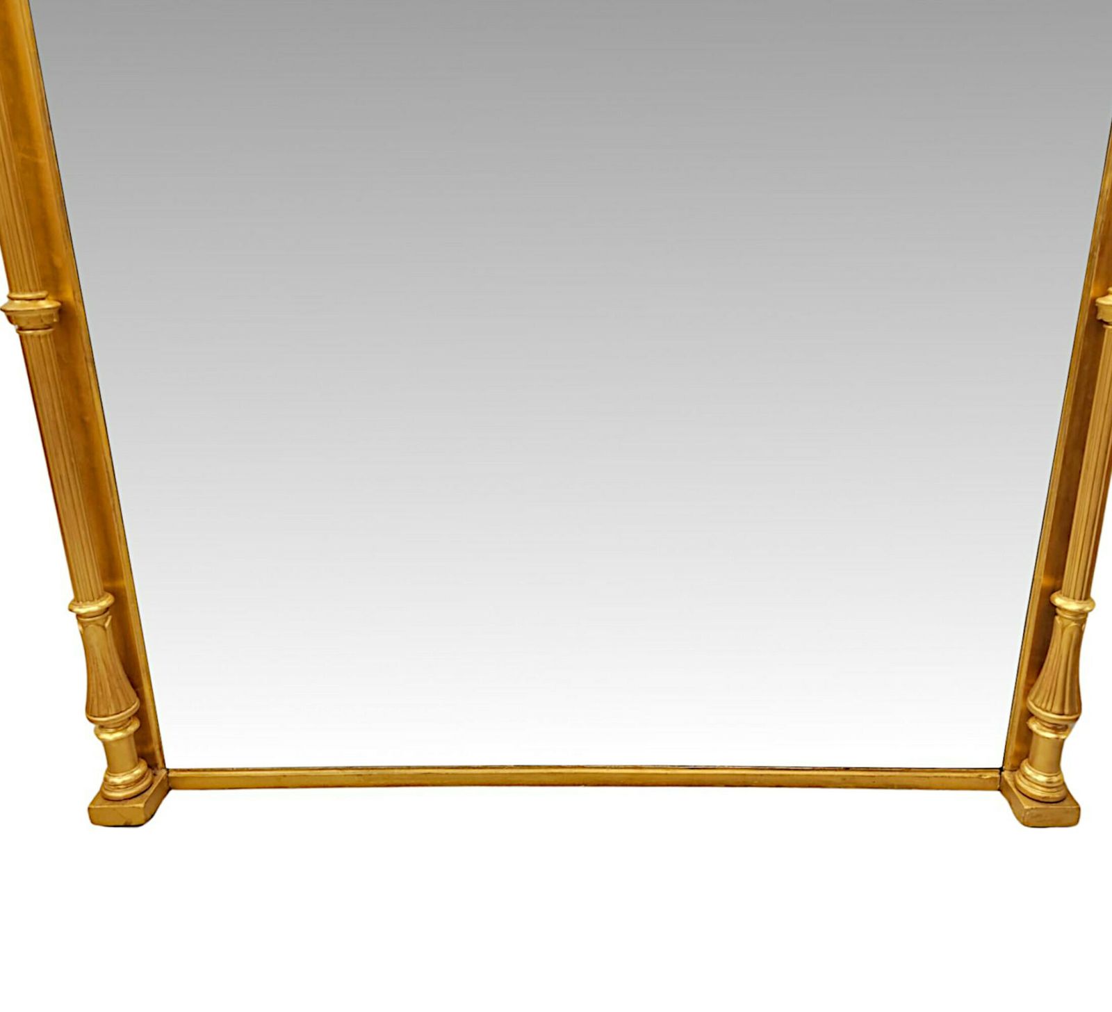 A Very Fine And Large 19th Century Giltwood Overmantel Mirror photo Home Decor