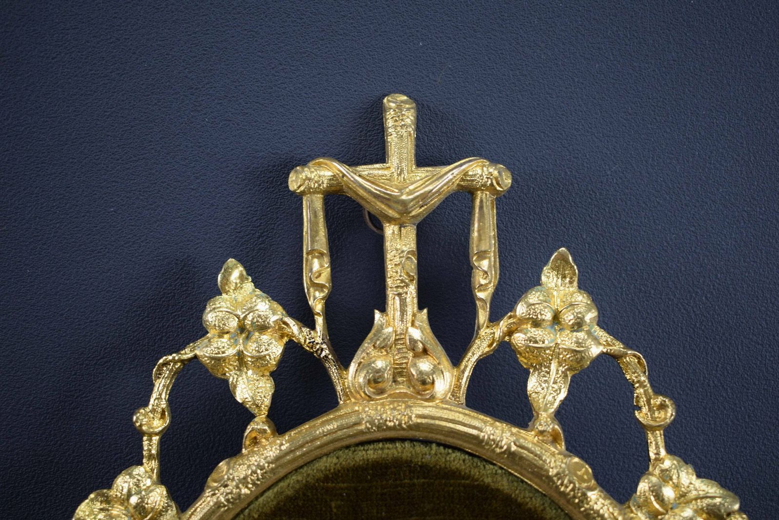 Vintage Antique Large French Holy Water Font Face Of God photo 337.0