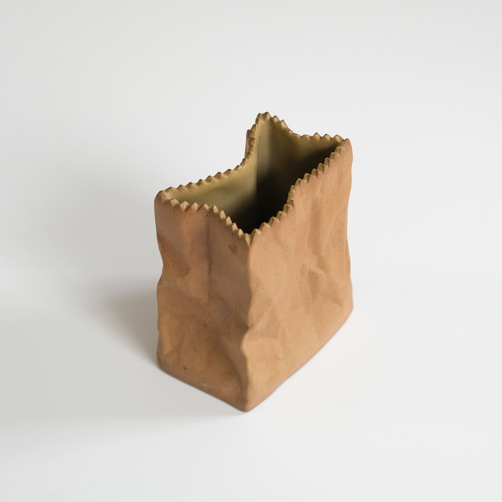 Mid Century Tapio Wirkkala “Paper Bag" Vase For Rosenthal, Germany C.1970s photo Home Decor