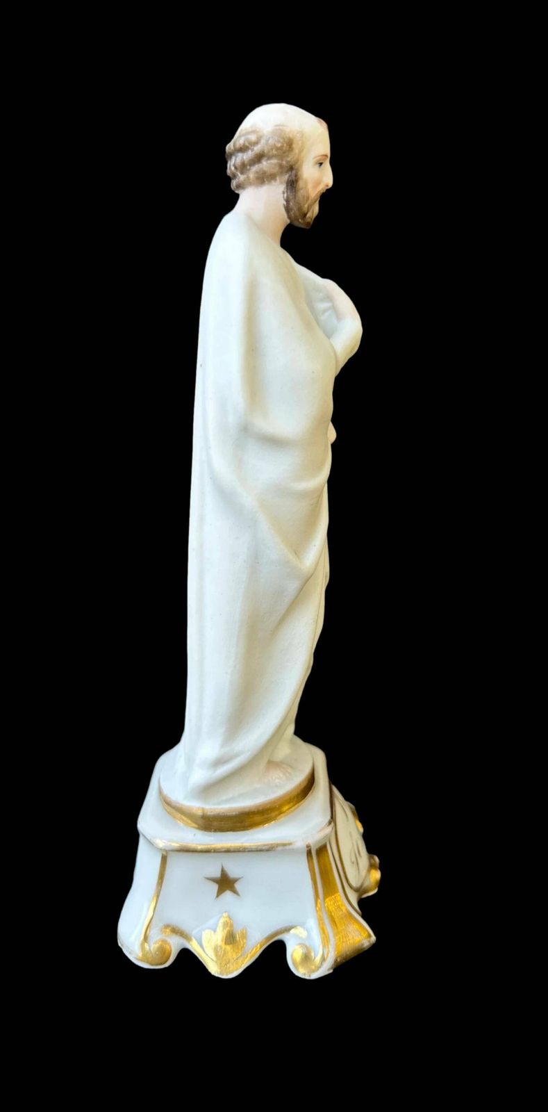Antique French Saint Joseph Paris Porcelain Statue Figurine 19th photo 155.0