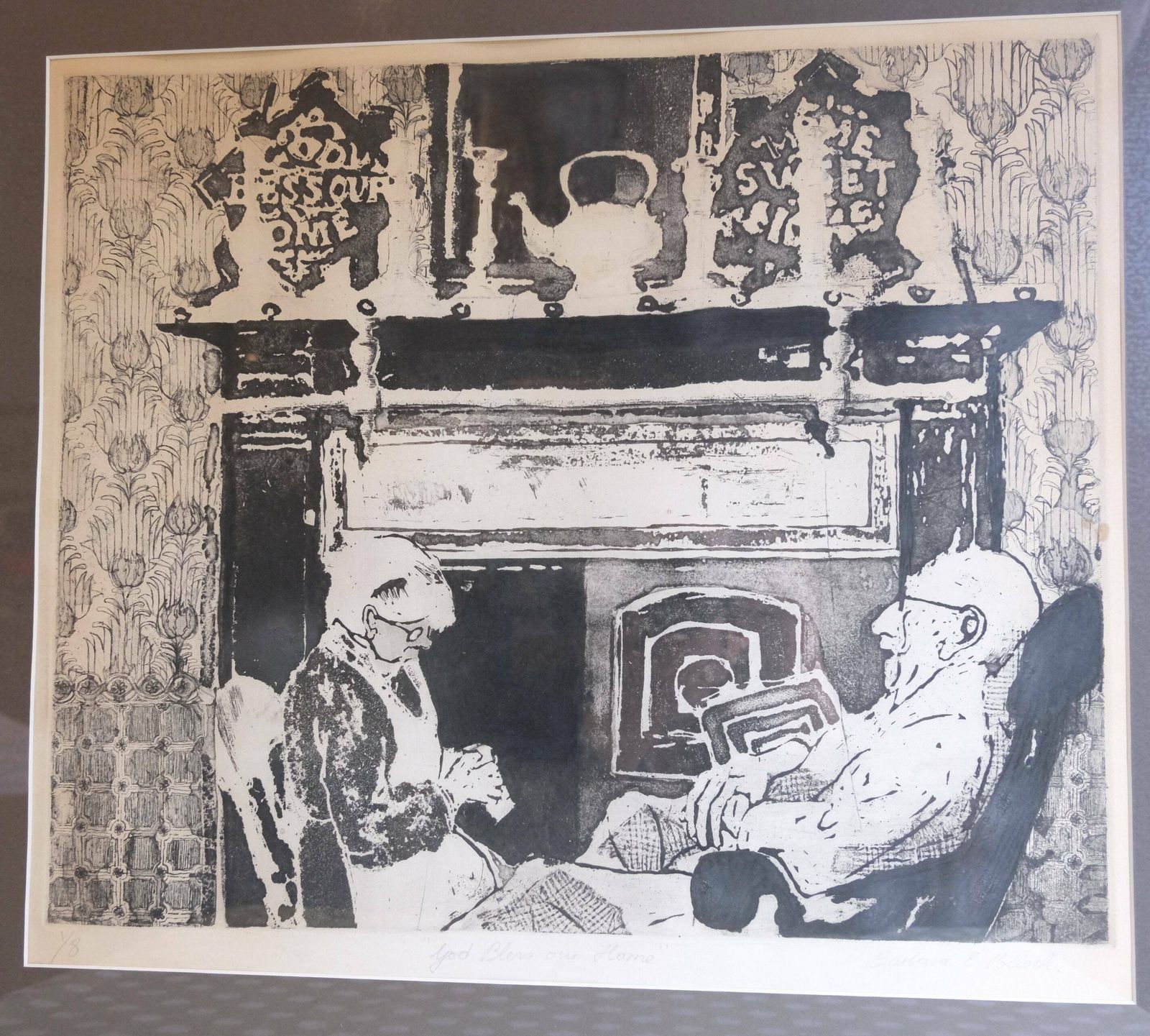 New Home Gift Couple By Fireside Print