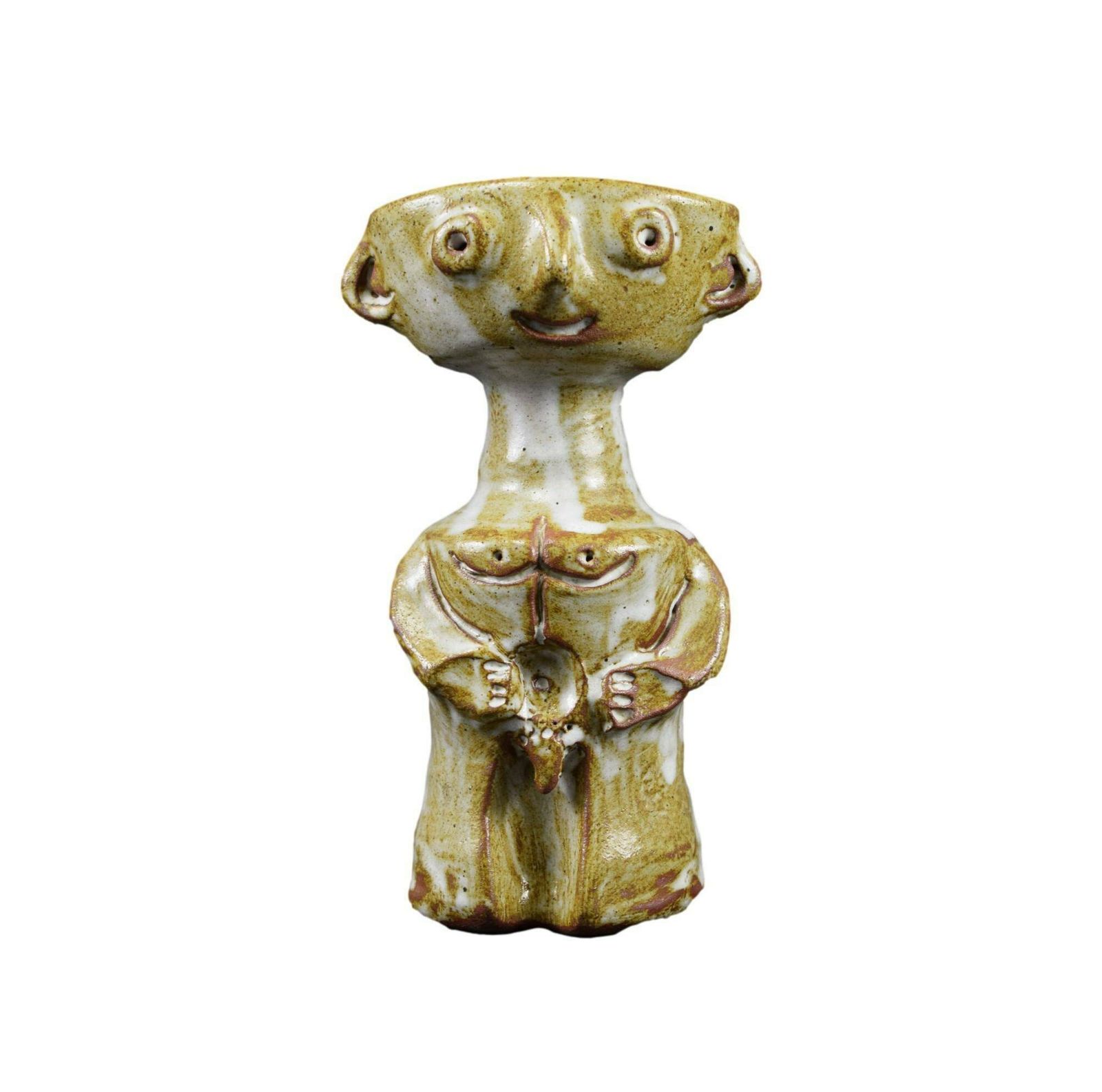 Jacques Pouchain Anthropomorphic Vase Dieulefit Atelier Ceramic