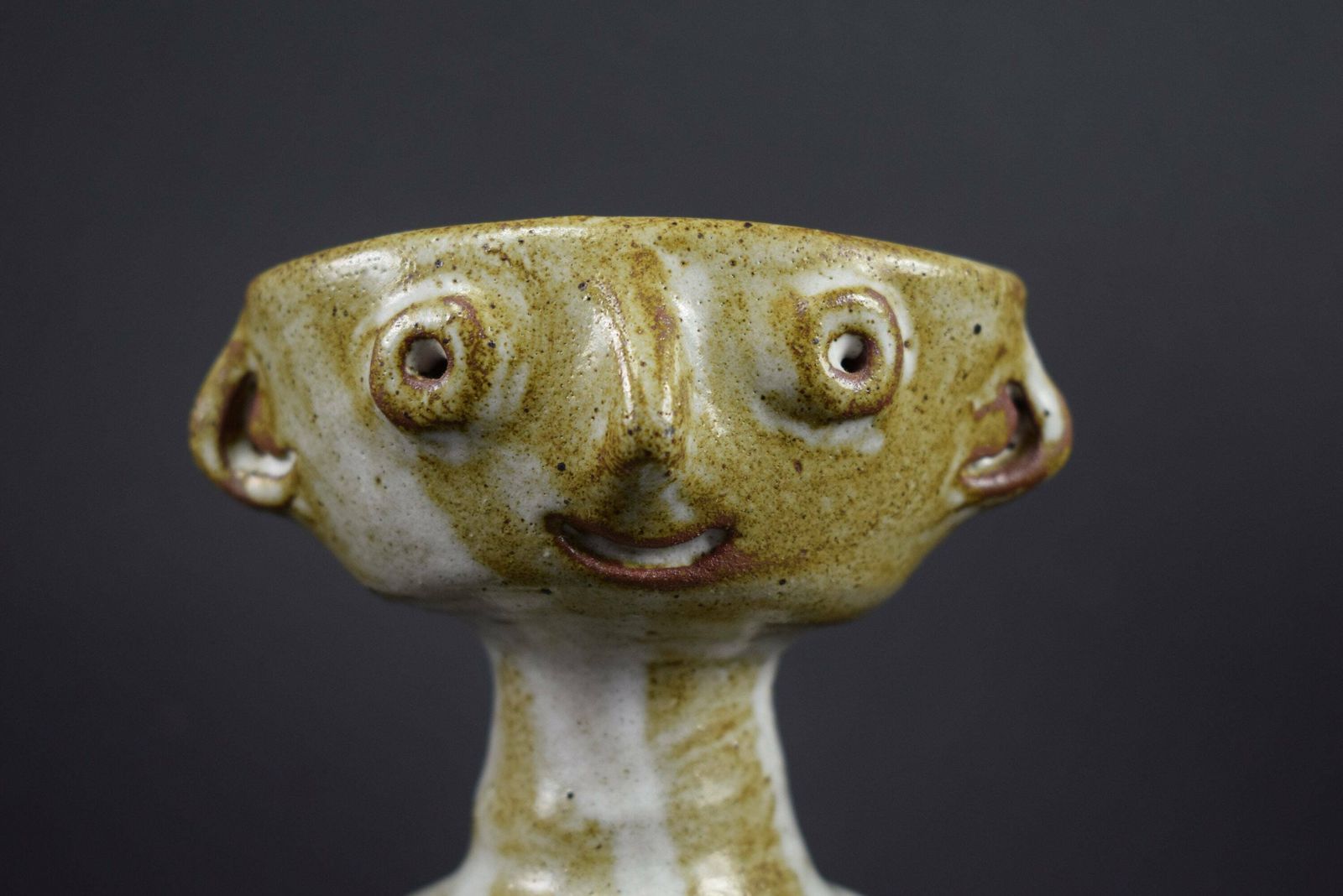 Jacques Pouchain Anthropomorphic Vase Dieulefit Atelier Ceramic photo buy