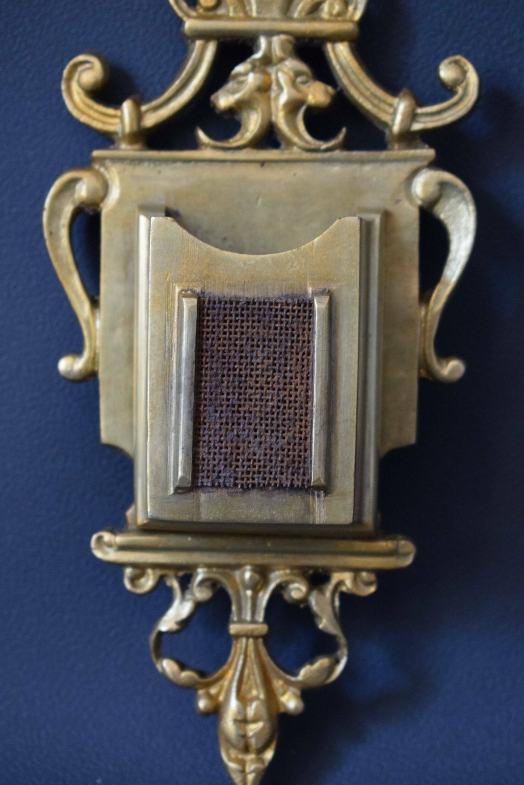 Antique French Bronze Wall Hanging Match Striker Wall Mountable Vesta photo furniture
