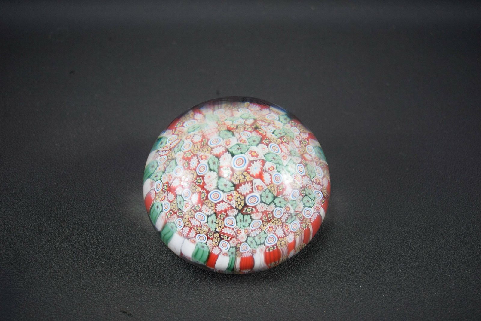 Antique Italian Murano Glass Ball Sulphur Paper Press photo furniture