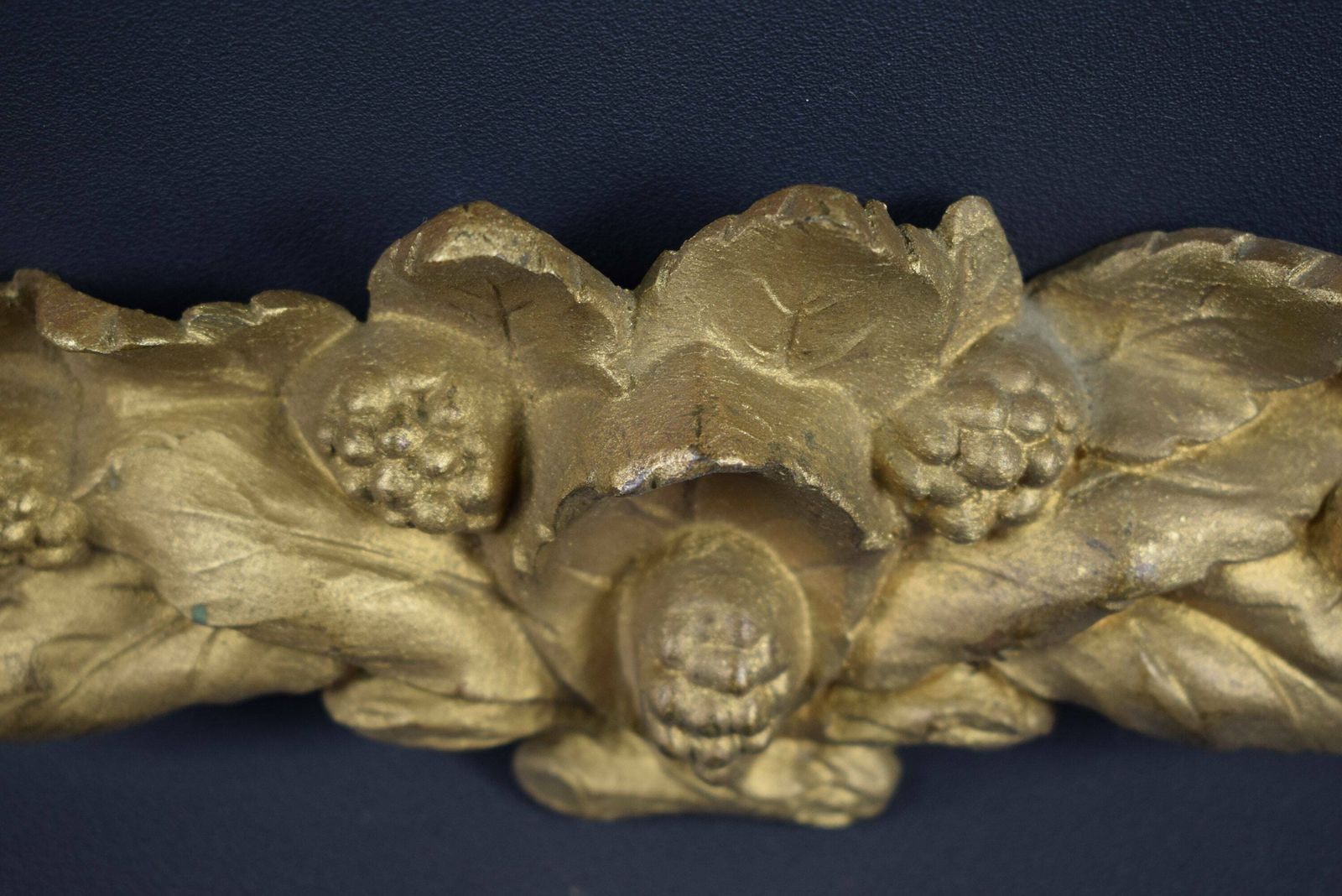 French Antique Bronze Pediment 19th photo vinterior