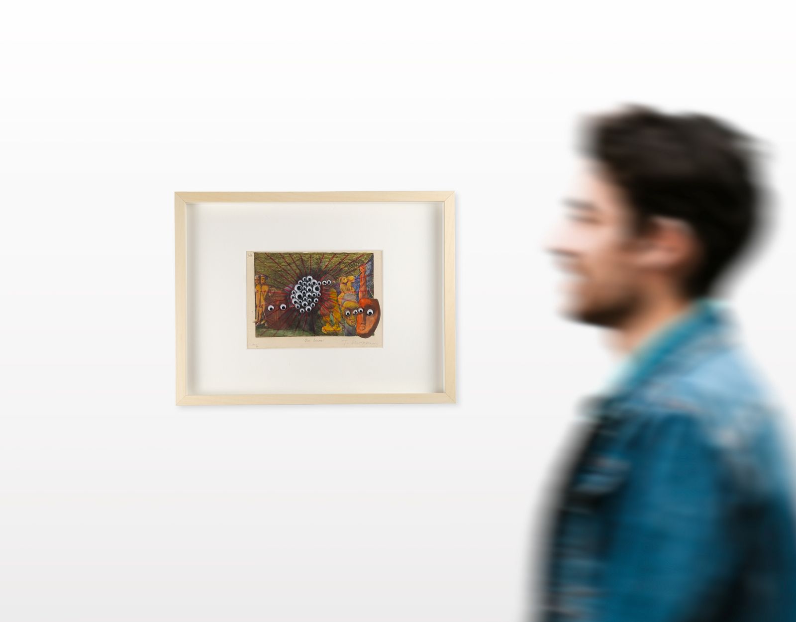 photo buy Jake Chapman 'The World Is Deeper Than The Day Thinks' Unique Signed Ap, 2022