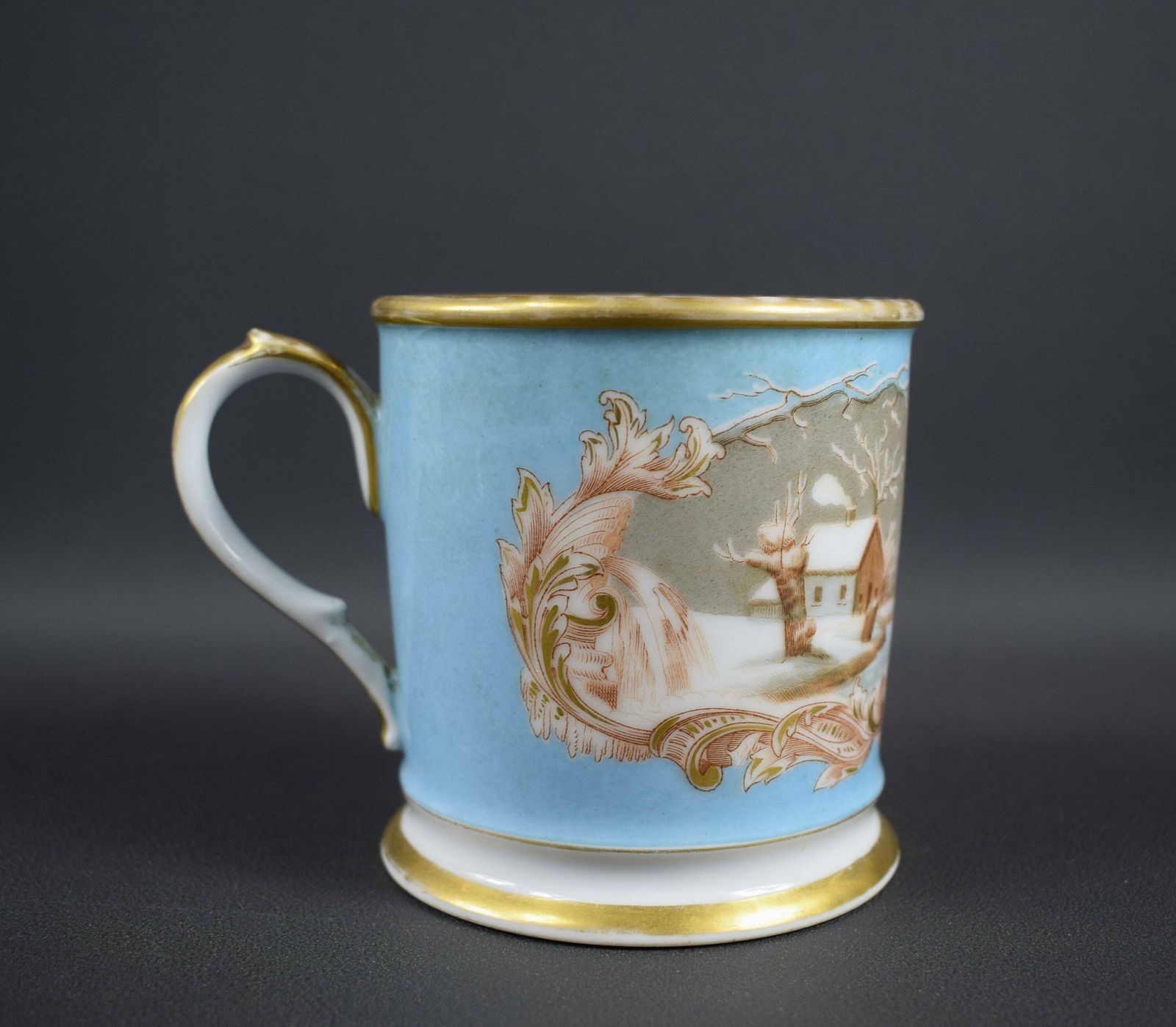French Antique Chocolate Cup Porcelain Of Paris 19th photo vinterior