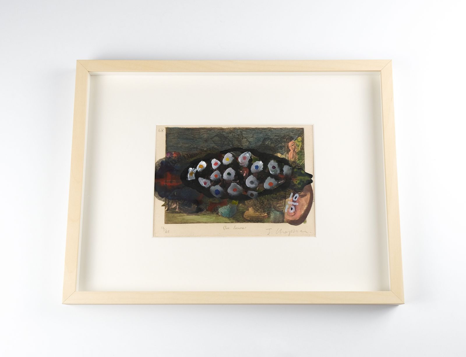 Jake Chapman 'Me Myself And Eye' Unique Hand Painted Signed & Numbered Ap, 2022 photo for sale