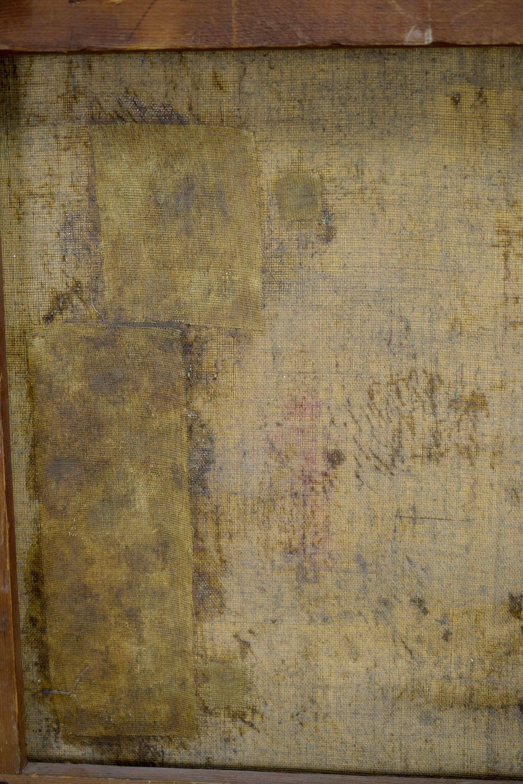 photo for sale A Armanopoula Antique French Baby Portrait Oil Painting On Canvas Signed 19th
