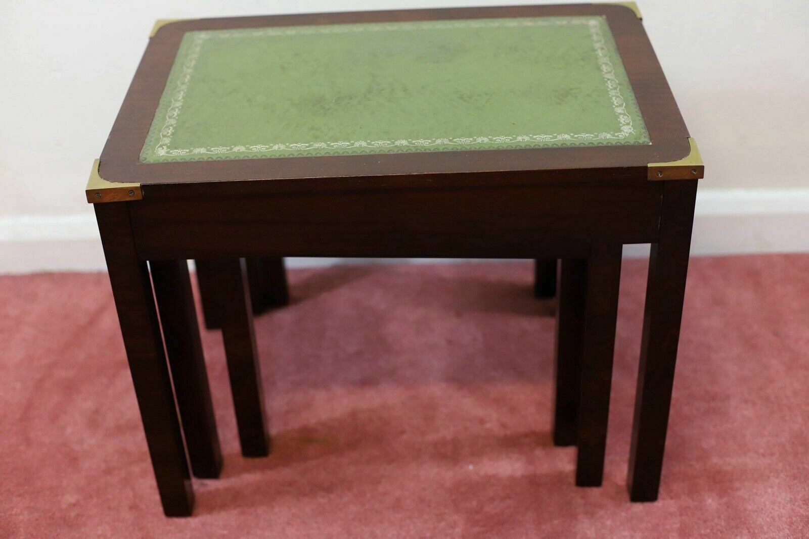 Lovely Campaign Style Nest Of Three Tables photo vinterior