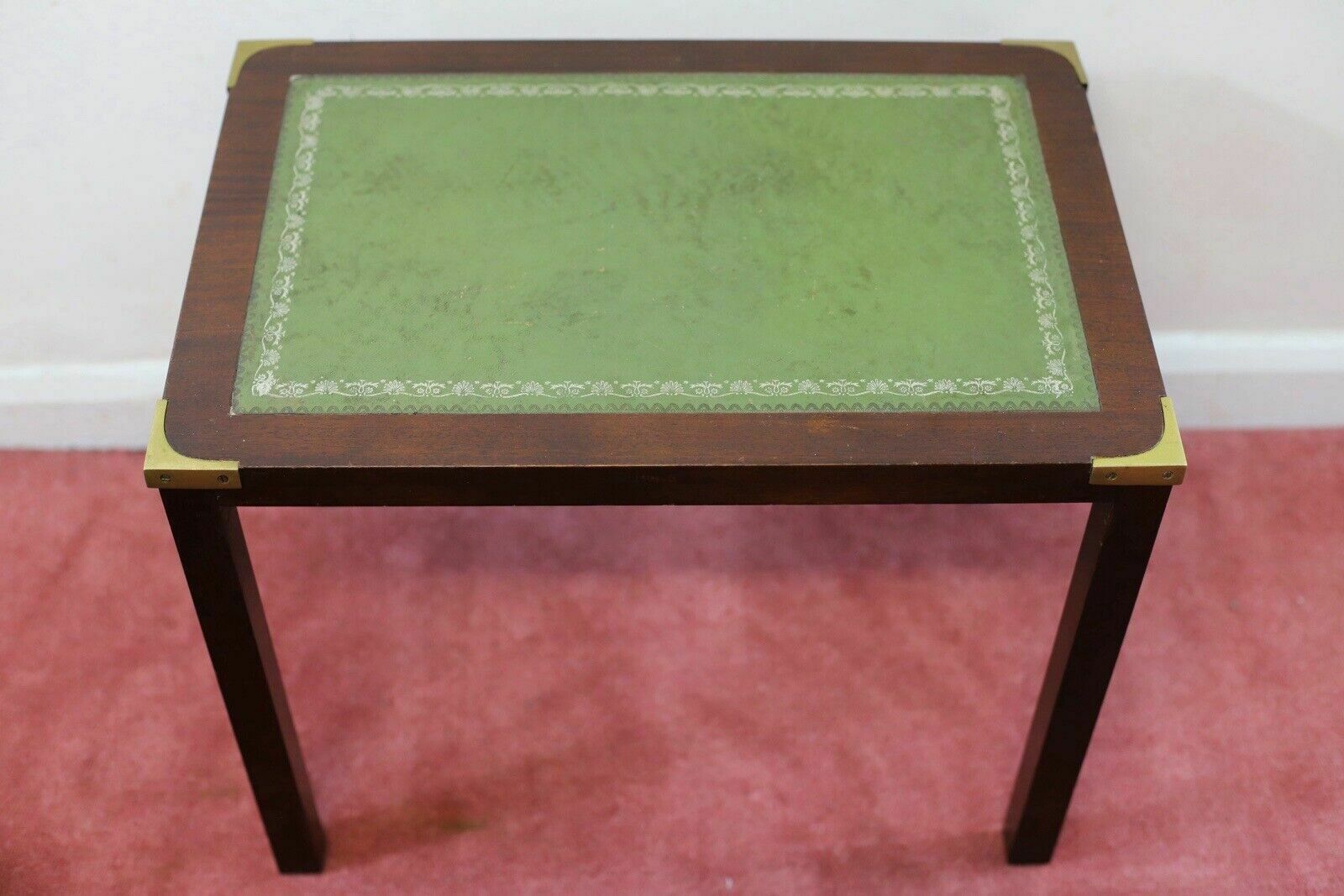 Lovely Campaign Style Nest Of Three Tables photo vintage