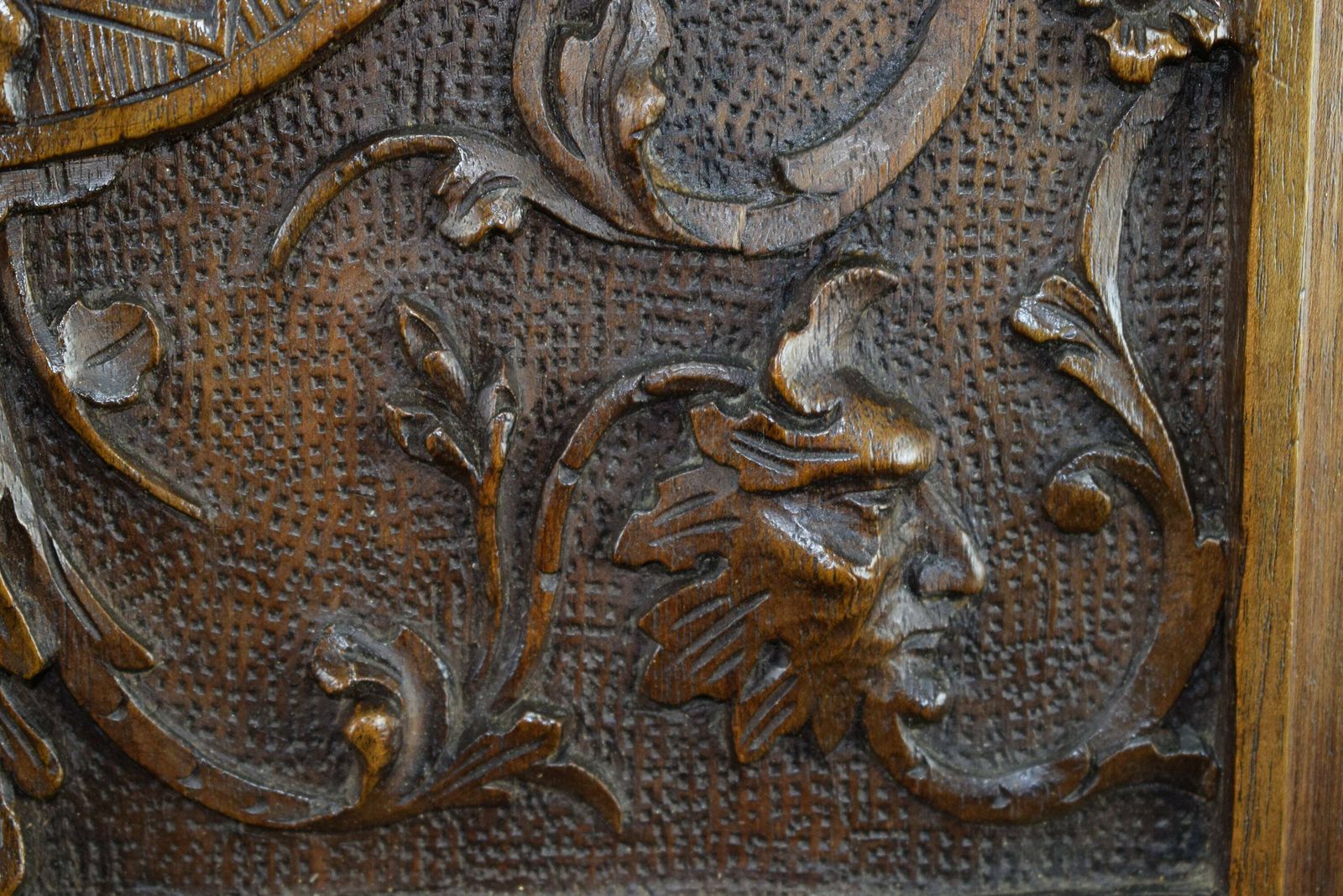 French Antique Gothic Hand Carved Wood Cupboard Door 19th photo 408.0
