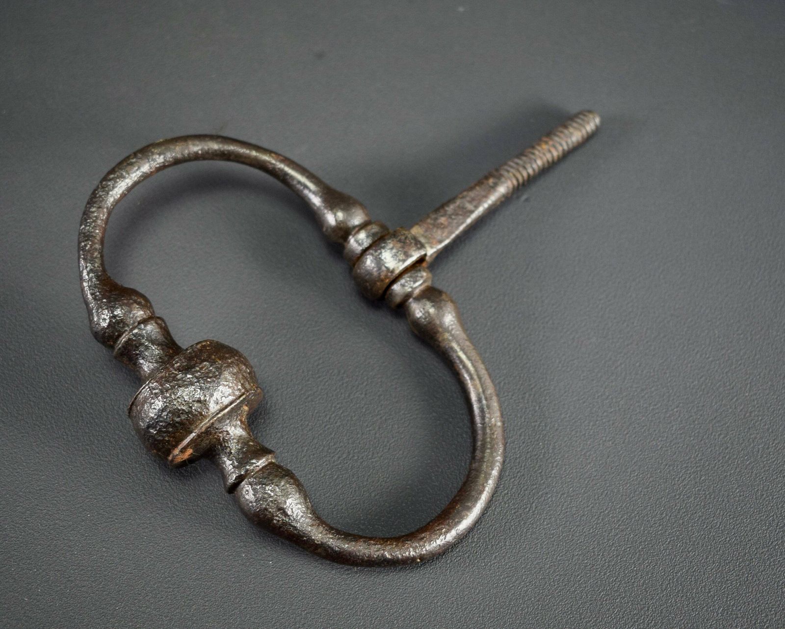 French Antique Wrought Iron Doorknocker 18th Century photo buy