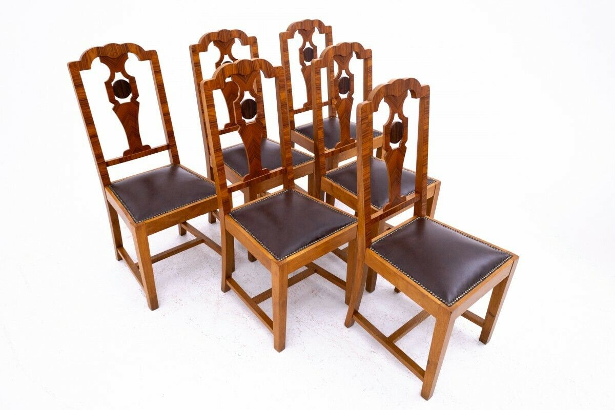 A Set Of Art Deco Chairs, 1940s, Poland. photo furniture