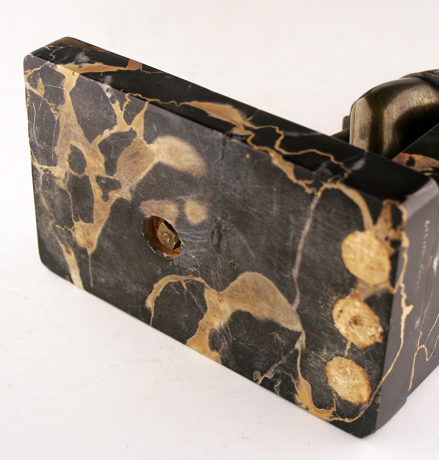 Pair Of Art Déco Bronze Bookends With Marble Base Designed By Alexandre Kéléty For Etling Paris photo vintage