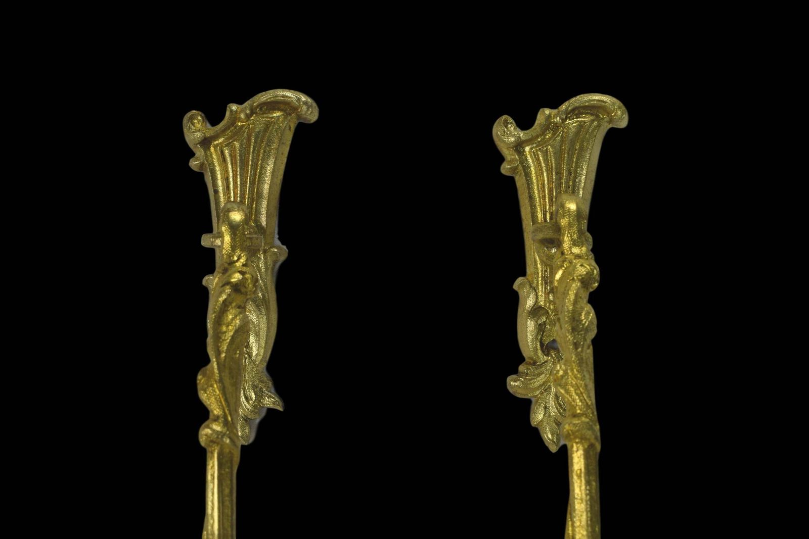 Large Antique French Regency Style Pair Of Ormolu Bronze Curtain Drapery Tiebacks Holdbacks 19th photo for sale