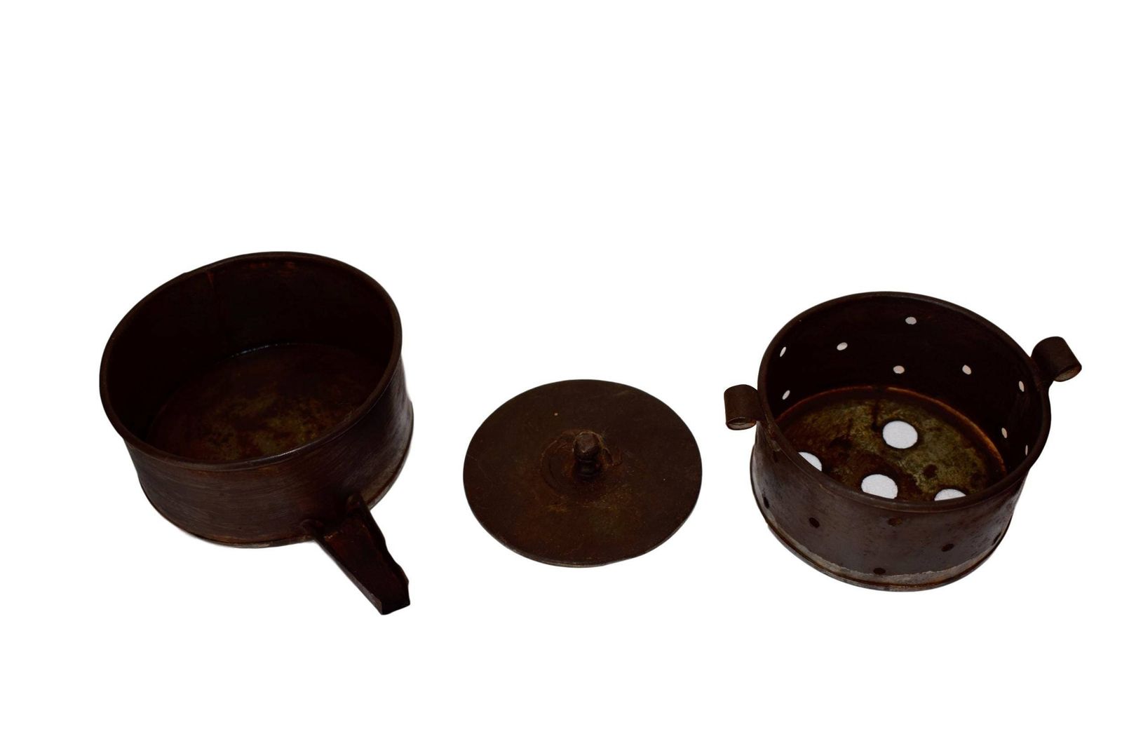 French Antique Wood Iron Meat Food Press 19th photo vinterior