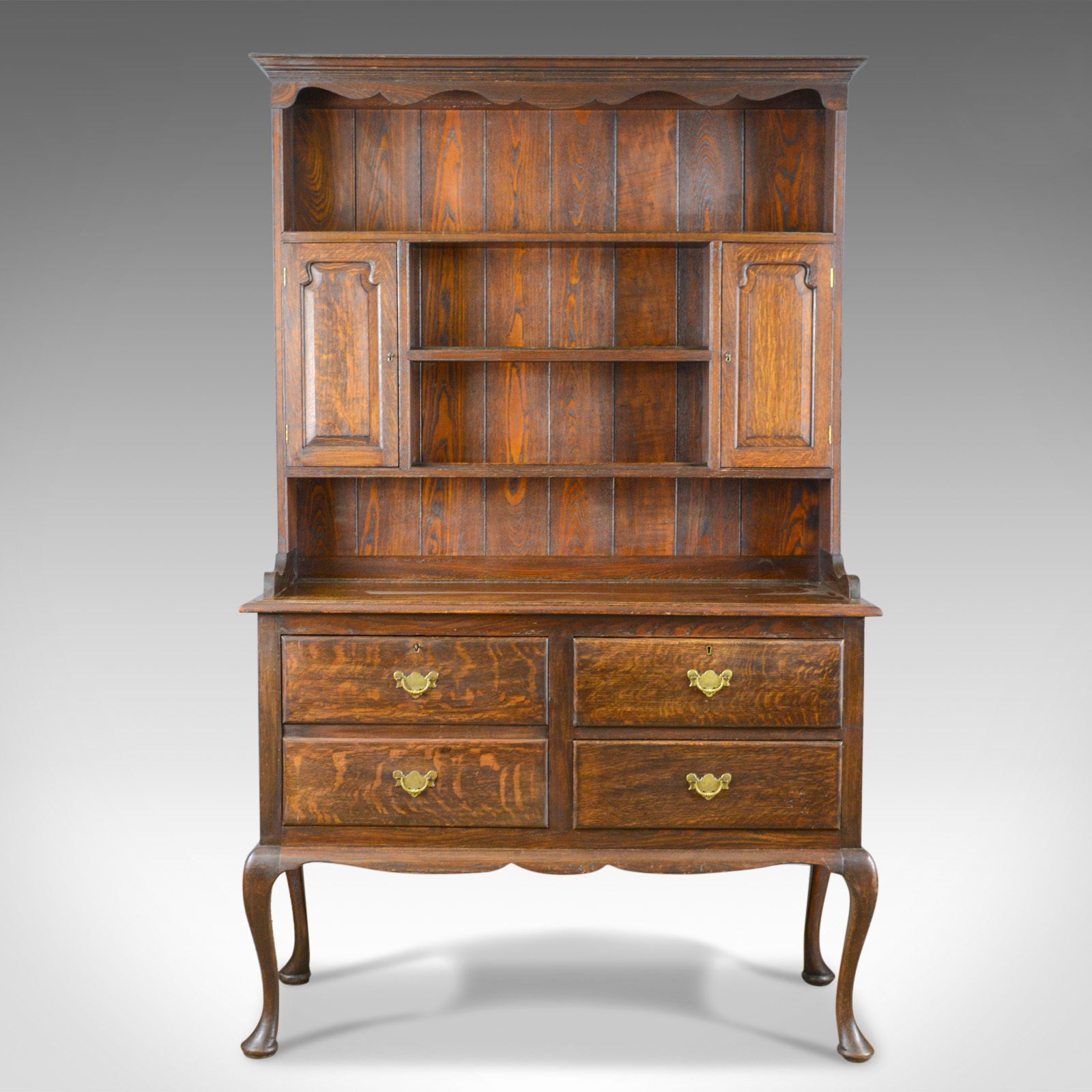 Antique Dresser, English, Oak, Victorian, Country Kitchen, Sideboard, Circa 1870 photo furniture