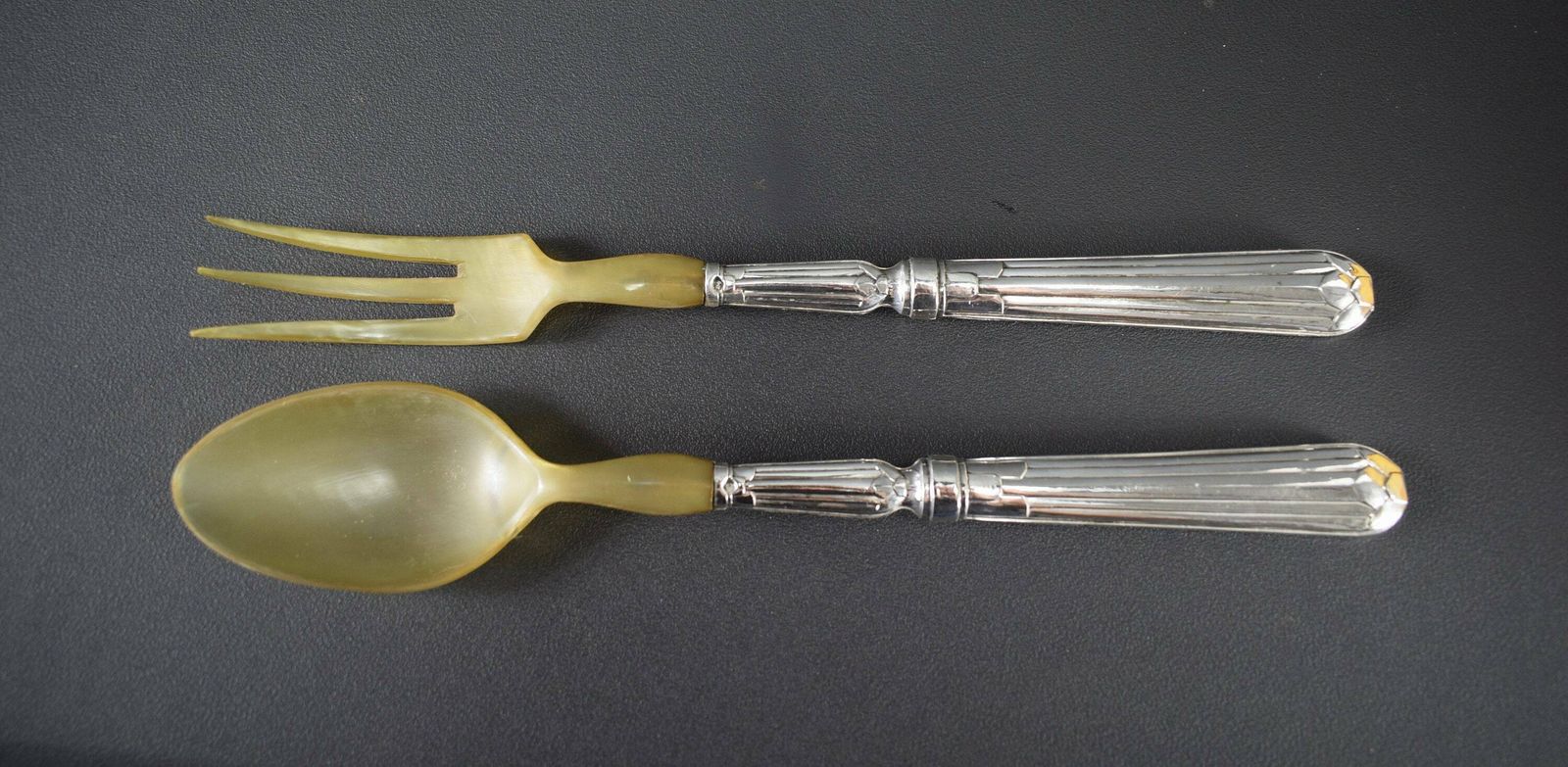 Vintage French Antique Box Of 4 Solid Silver Art Deco Cutlery Sets photo 213.0