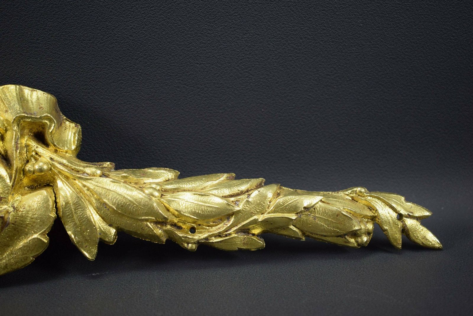 Vintage French Large Louis XV Bronze Pediment 19th photo Art