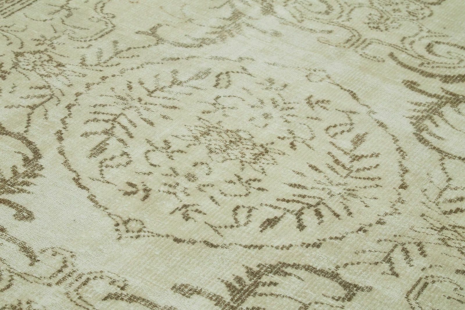 6x9 Beige Turkish Vintage Area Rug photo 763.0