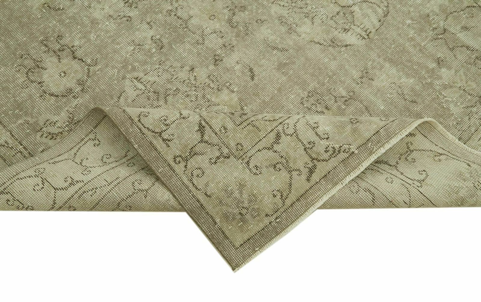 5x9 Beige Turkish Vintage Area Rug   41799 photo vinterior