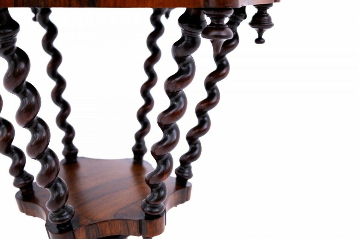 Inlaid Table, France, Circa 1880. After Renovation. photo vintage