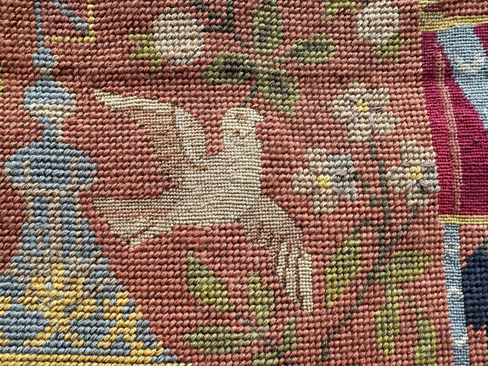 1950's Small Stitch Tapestry The Lady And The Unicorn " Mon Seul Desir" photo buy