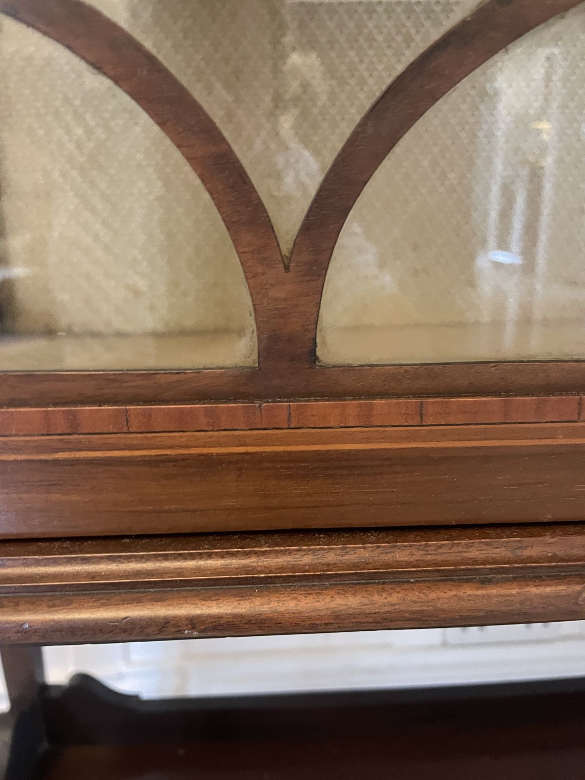 Antique Early 20th Century Superb Quality Inlaid Mahogany Display Cabinet photo furniture