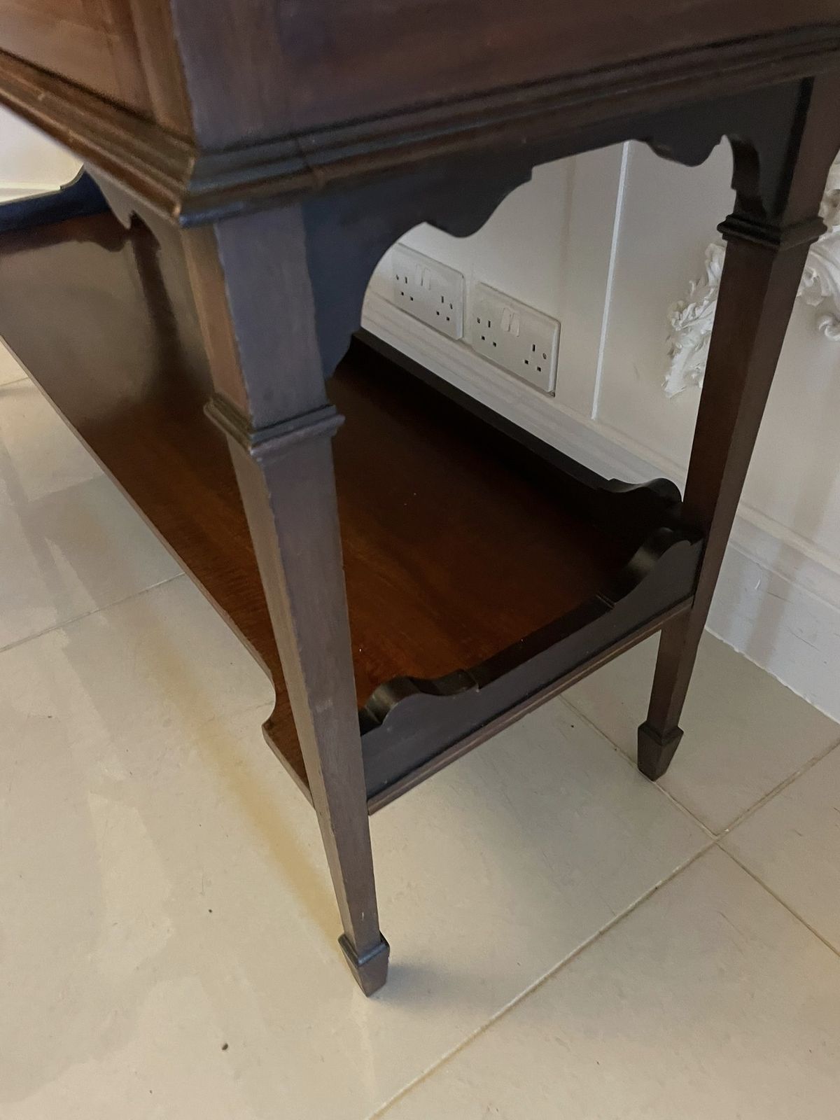 Antique Early 20th Century Superb Quality Inlaid Mahogany Display Cabinet photo vintage
