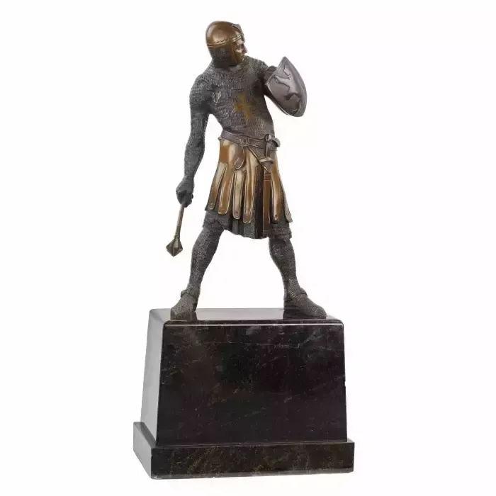 Bronze Sculpture Of The Knight Of Malta. Turn Of The 19th And 20th Centuries photo furniture