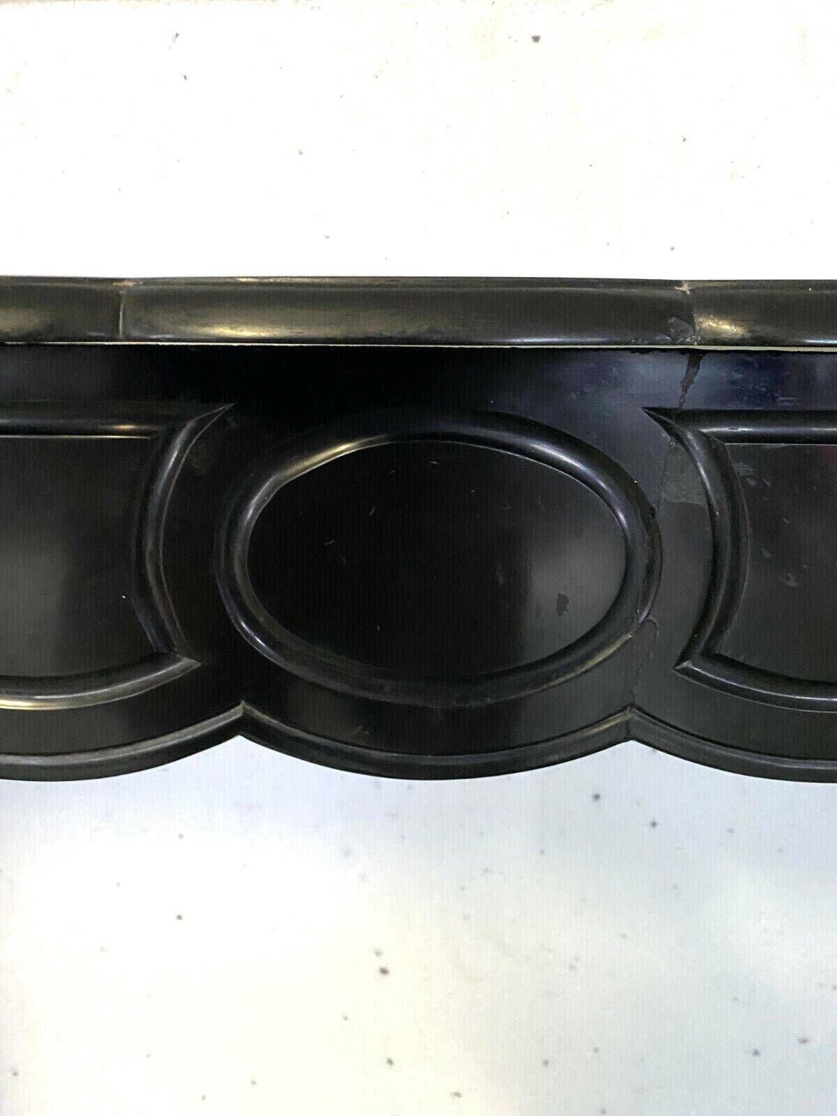 Louis XV Style Fireplace Model Pompadour Black Marble 20th Century photo for sale