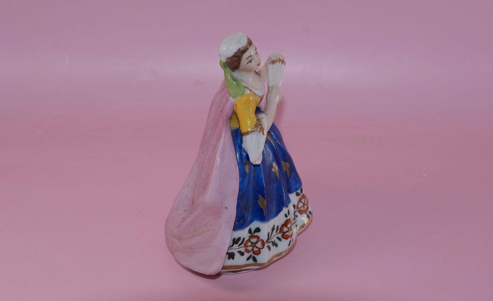 Continental Porcelain Figure, Porcelain Miniature photo vinterior