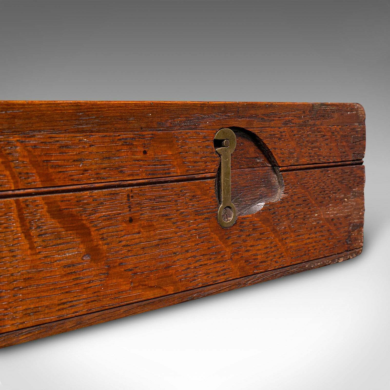 photo for sale Antique Country House Parlour Game Case, English, Oak, Organiser Box, Victorian