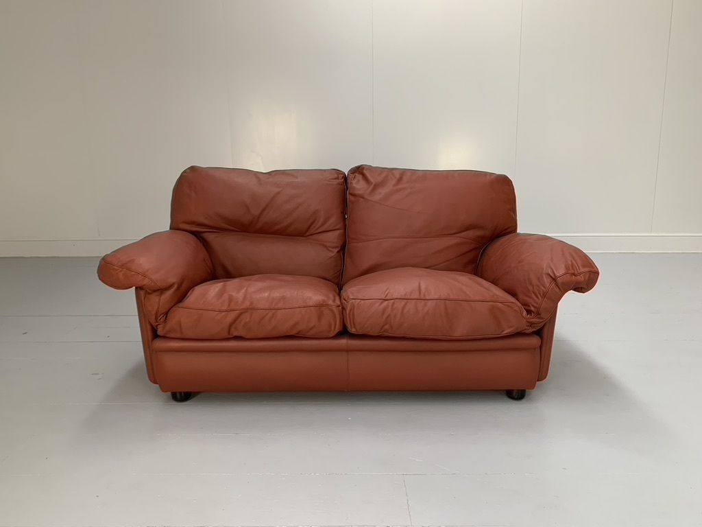 Poltrona Frau “Poppy” 2 Seat Sofa & Armchair – In Buffalo Leather photo Furniture