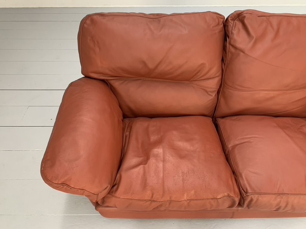 Furniture Poltrona Frau “Poppy” 2 Seat Sofa & Armchair – In Buffalo Leather photo