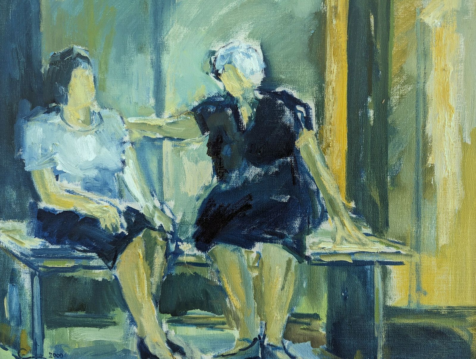 photo furniture Comfort Oil Painting, 2000s, Contemporary