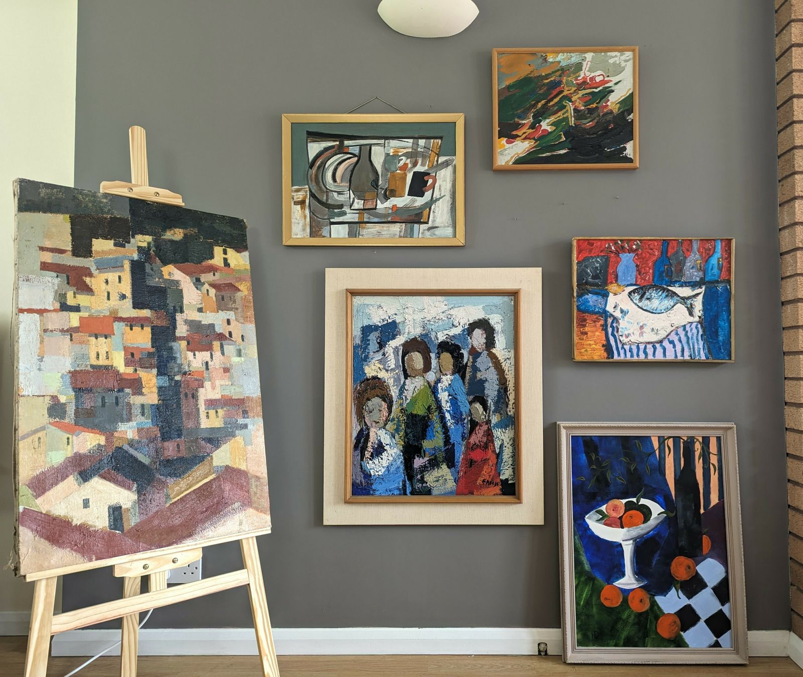 All At Once Oil Painting, Modernist photo 561.0