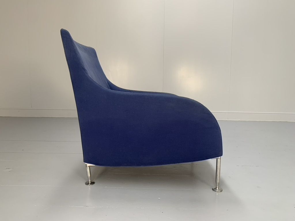 B&B Italia “Florence” Armchair – In Mid Blue Fabric photo Furniture